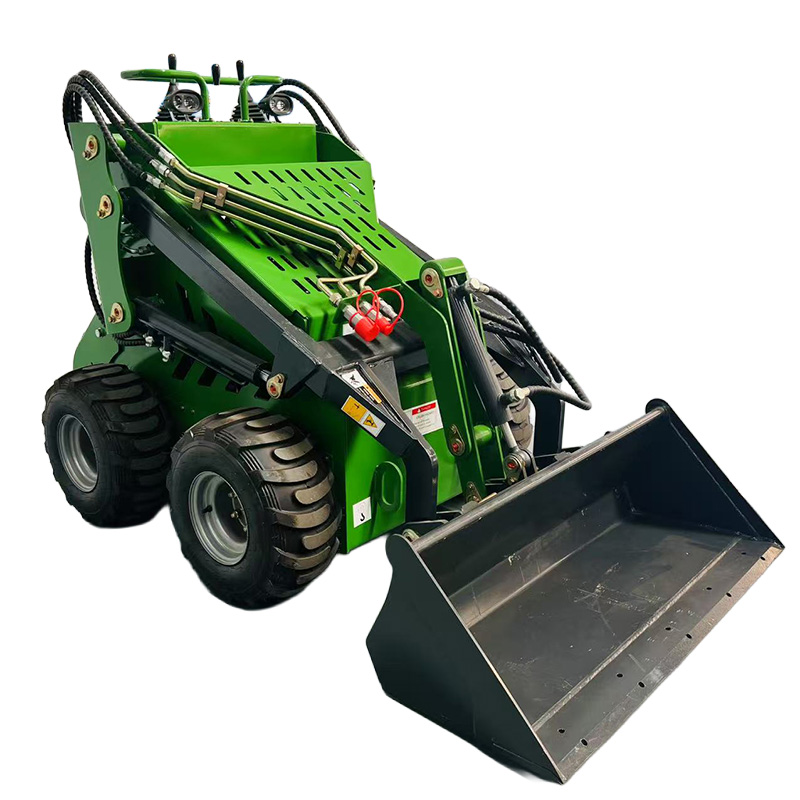 compact wheeled mini skid steer loader