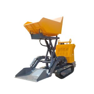 HT-1000L self-loading lift tracked dumper with front bucket, 1000 kg