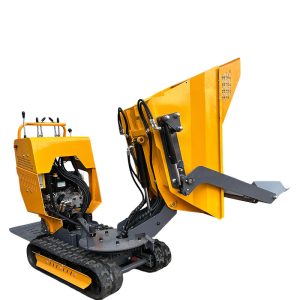 HT-500R rotary tracked dumper with 180 degree swivel tipper and self-loading shovel